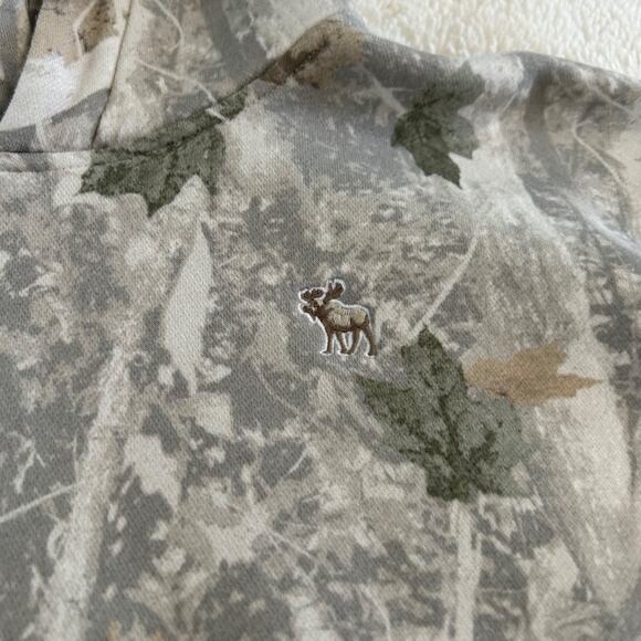 Abercrombie & Fitch Boys Light Wash Camo Hoodie Pullover Size 17-18 - Picture 7 of 8